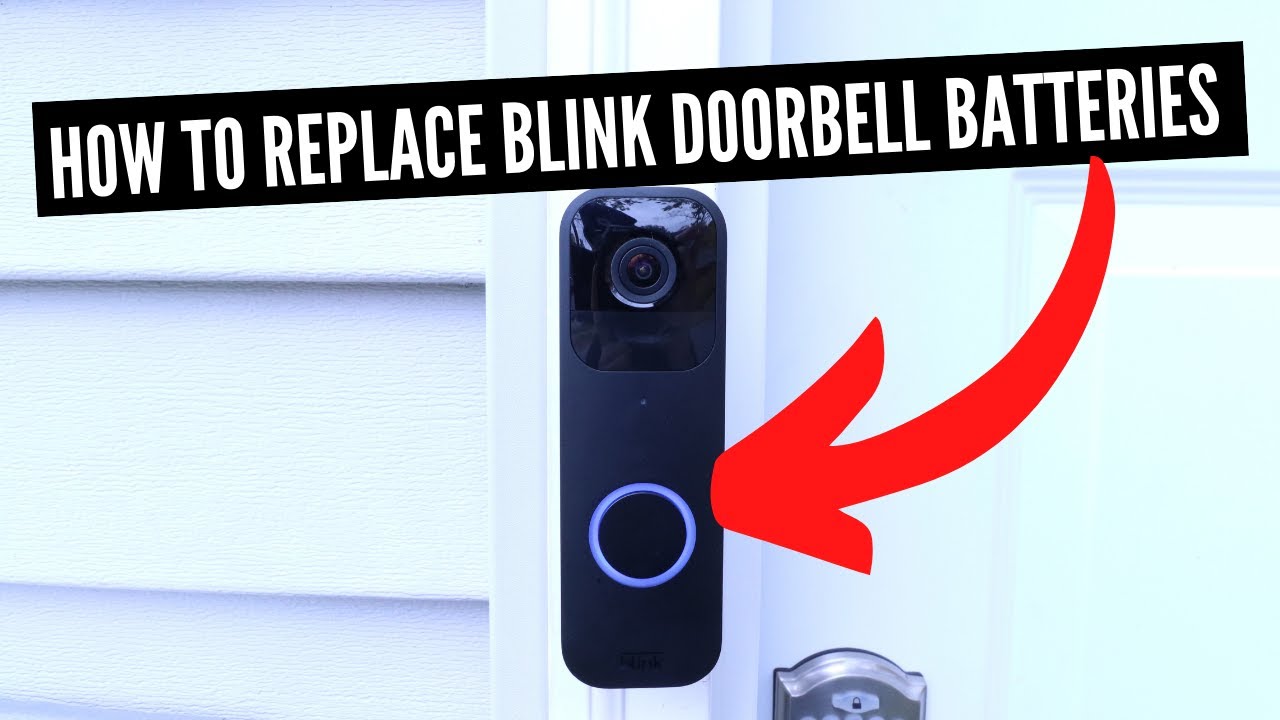 How To Replace Blink Doorbell Batteries