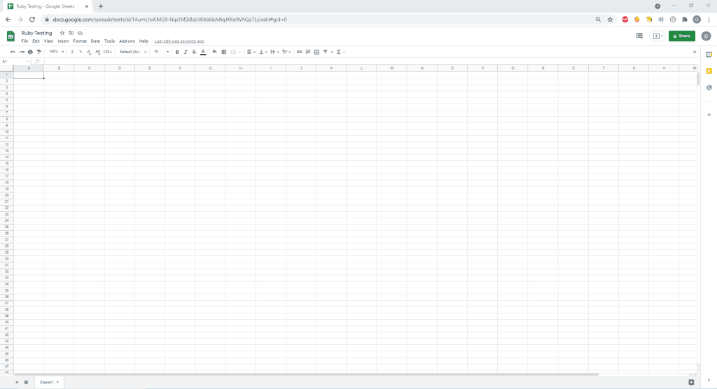 google sheets