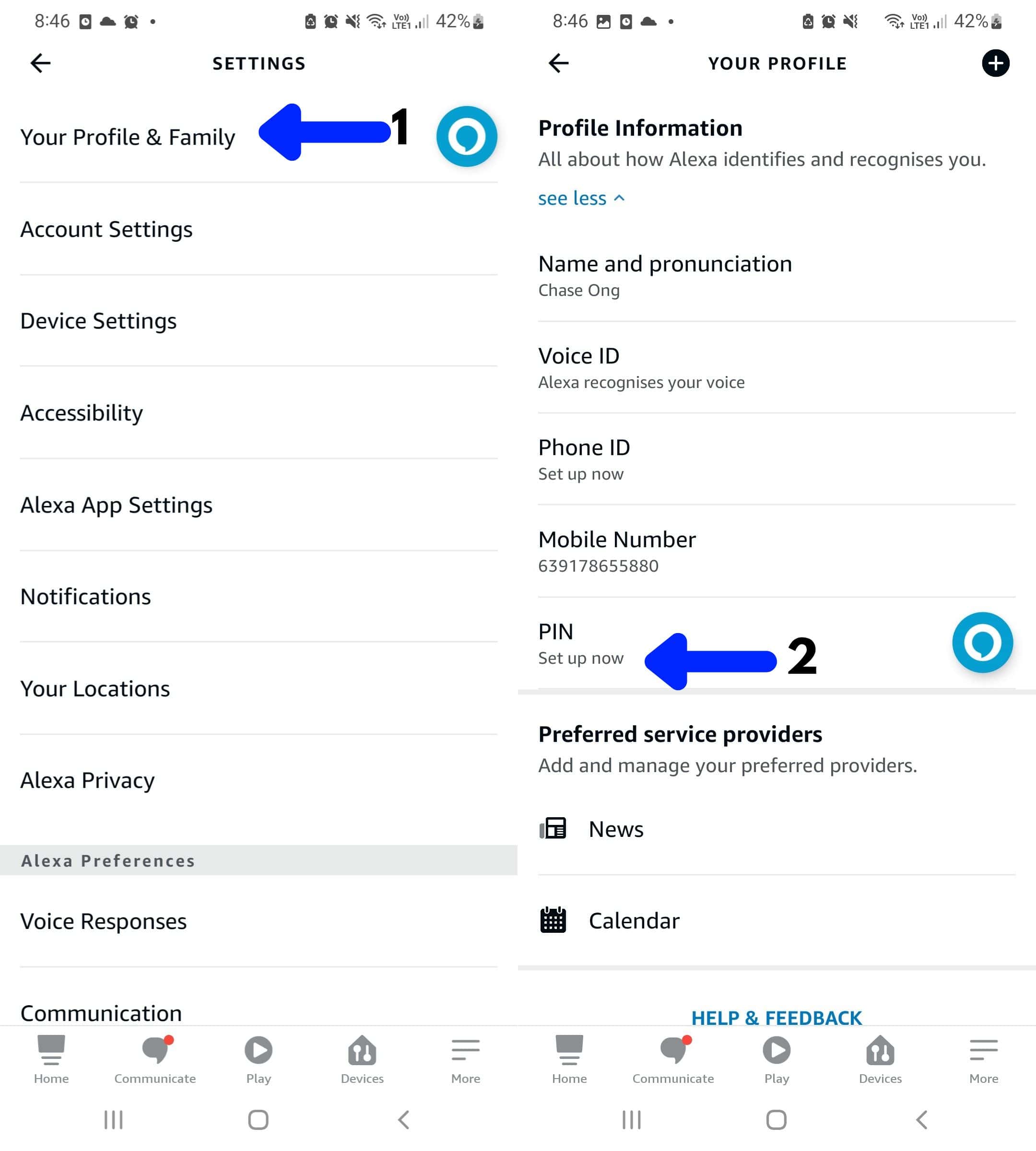 alexa responds to your voice