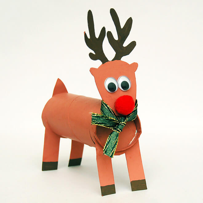 Adorable Toilet Paper Roll Reindeer Craft Idea Winter Toilet Paper Roll Crafts