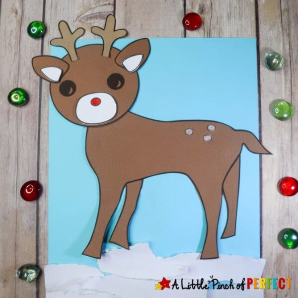 Easy Reindeer Christmas Craft Activity