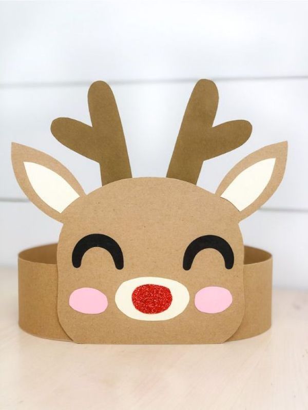 Cute Reindeer Headband Craft For Christmas