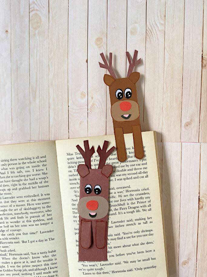 Simple To Make Reindeer Paper Bookmark Craft