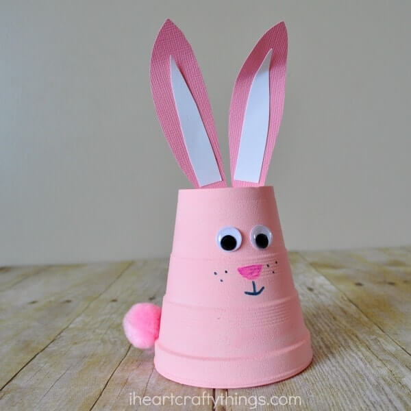 Fun To Make Rabbit Paper Cup Craft Idea For Kids Rabbit Paper Cup Craft Ideas