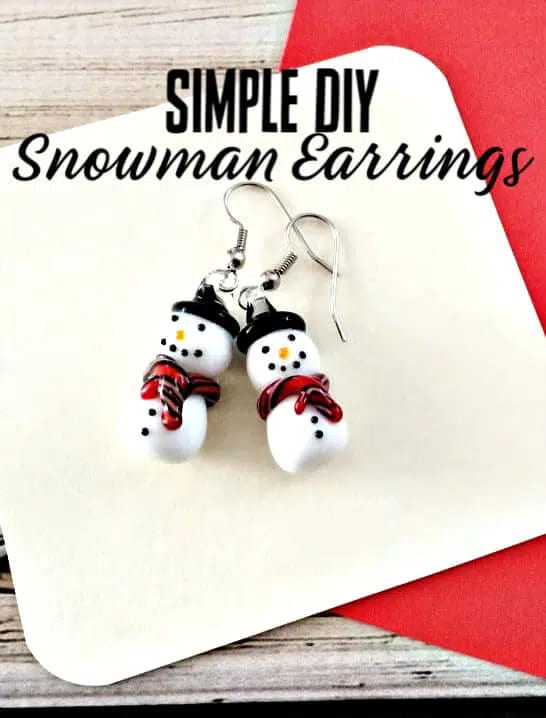 Fun To Make Snowman Earring For Christmas