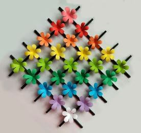 Handmade Wall Hanging Decoration Craft Ideas With Newspaper & Flower