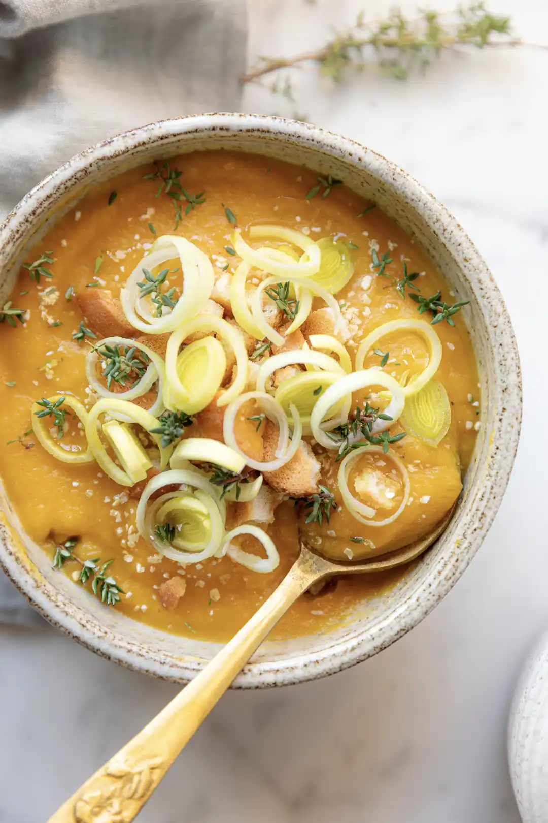 pumpkin leek soup