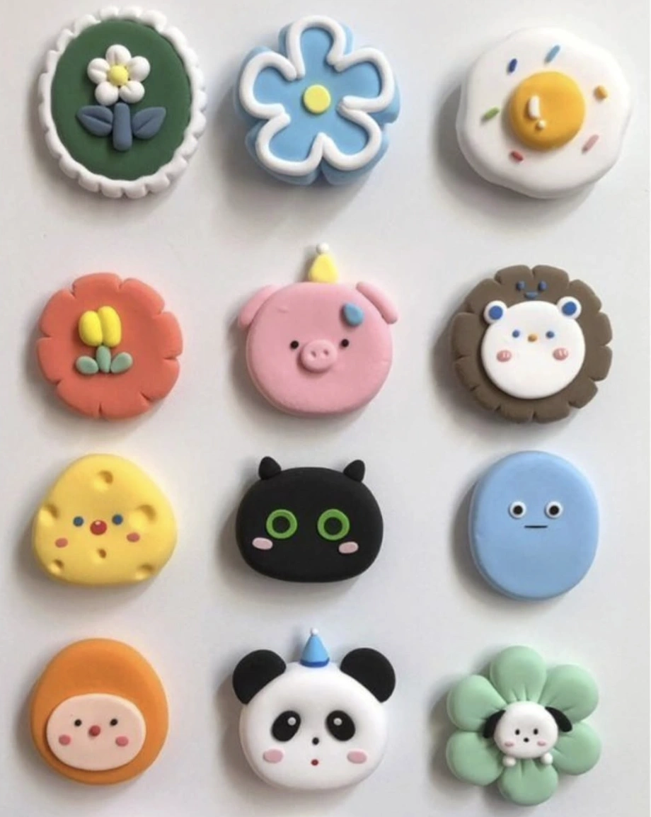 Adorable Airdry Clay Charms: Floral, Botanical, and Autumn-Themed Designs