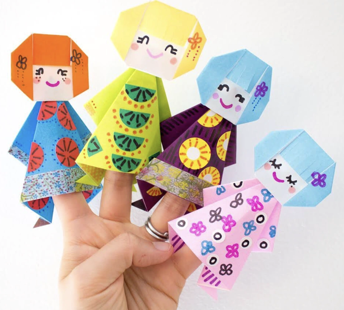 Origami Finger Puppets: A Whimsical Paper Outfit