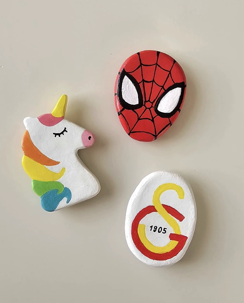 DIY Fridge Flair: Unicorn, Spiderman, & Galatasaray Magnets