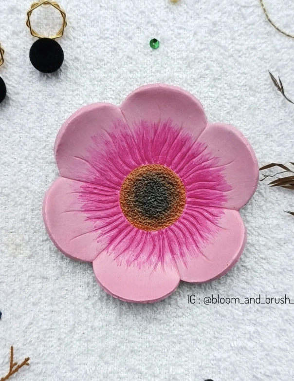 Strawberry Sprinkle Donut Polymer Clay Trinket Dish