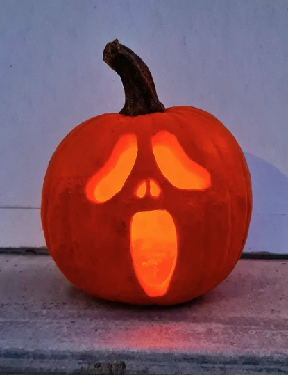 Triangle Nose and Fangs Galore: The Spooky Pumpkin
