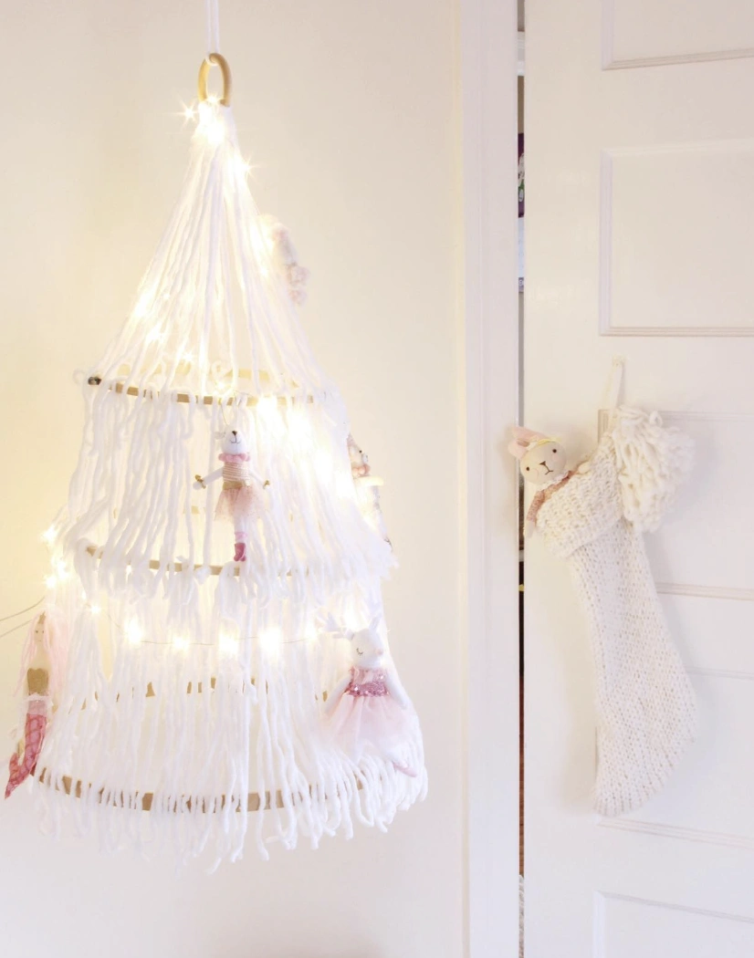 Tabletop Crochet Christmas Tree with Mini Gift Boxes
