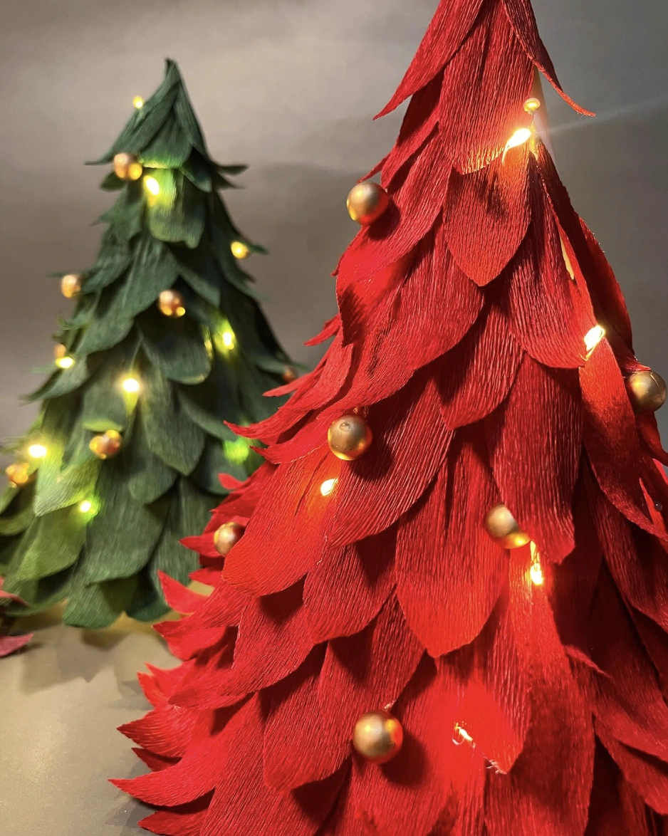 Rustic Branch Christmas Tree with Twinkling Lights and Mismatched Ornaments