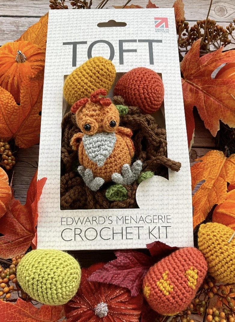 Mushroom-Shaped Crochet Ornaments in Pastel and Earth Tones