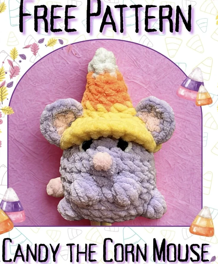 Adorable Gray Crochet Elephant with Pink Detail