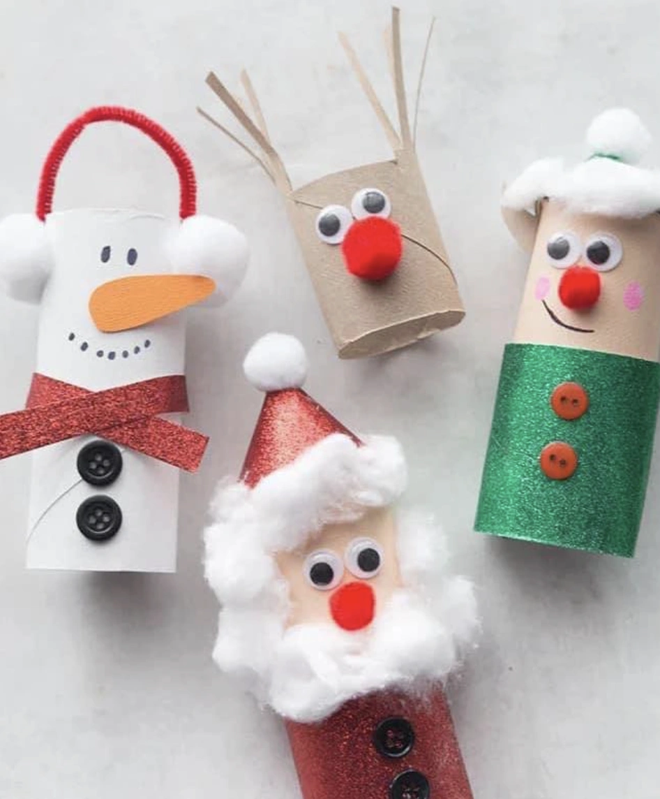 Toilet Paper Roll Reindeer: Rudolf and Friends