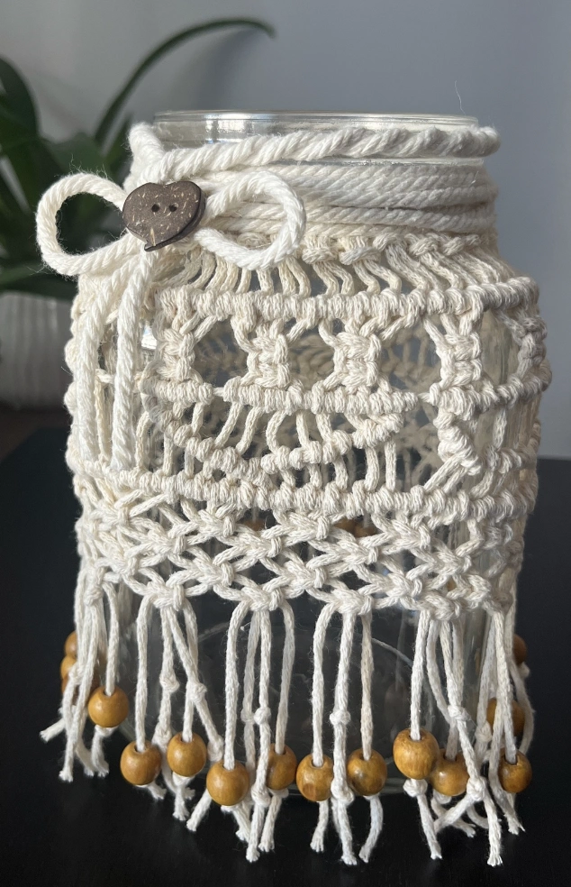 Assorted Macrame Charms: Butterfly, Bird, Ladybug and Daisy