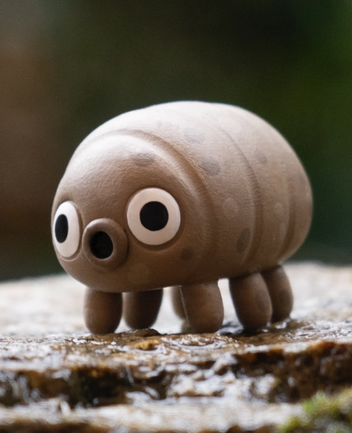 Strawberry Pink Sheep: Handmade Clay Charm