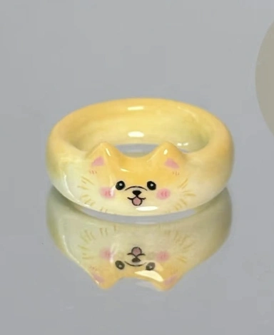Handcrafted Clay Rings: Swirls & Painted Botanicals!