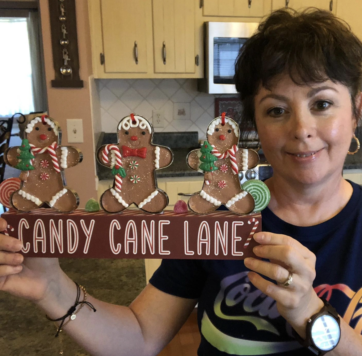 Upcycled Dollar Tree Christmas Village with Garland