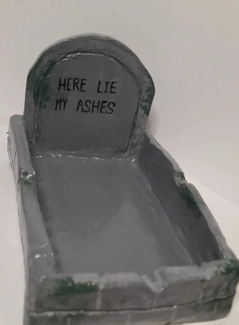 Pickled Rick Inspired Green Clay Ashtray