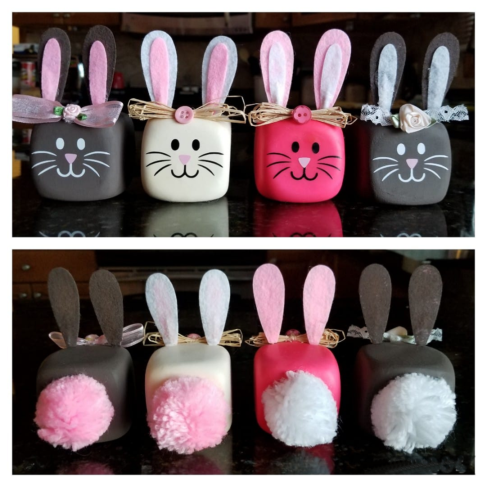 Dollar Tree Dice Bunnies