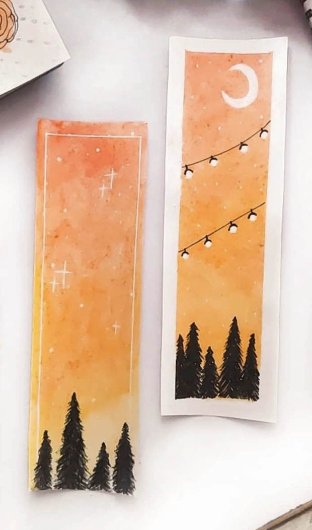 Clear Resin Bookmark with Pressed Daisies and Tassel