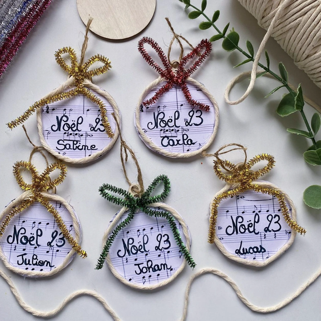 Crochet Snowman Christmas Tree Ornaments