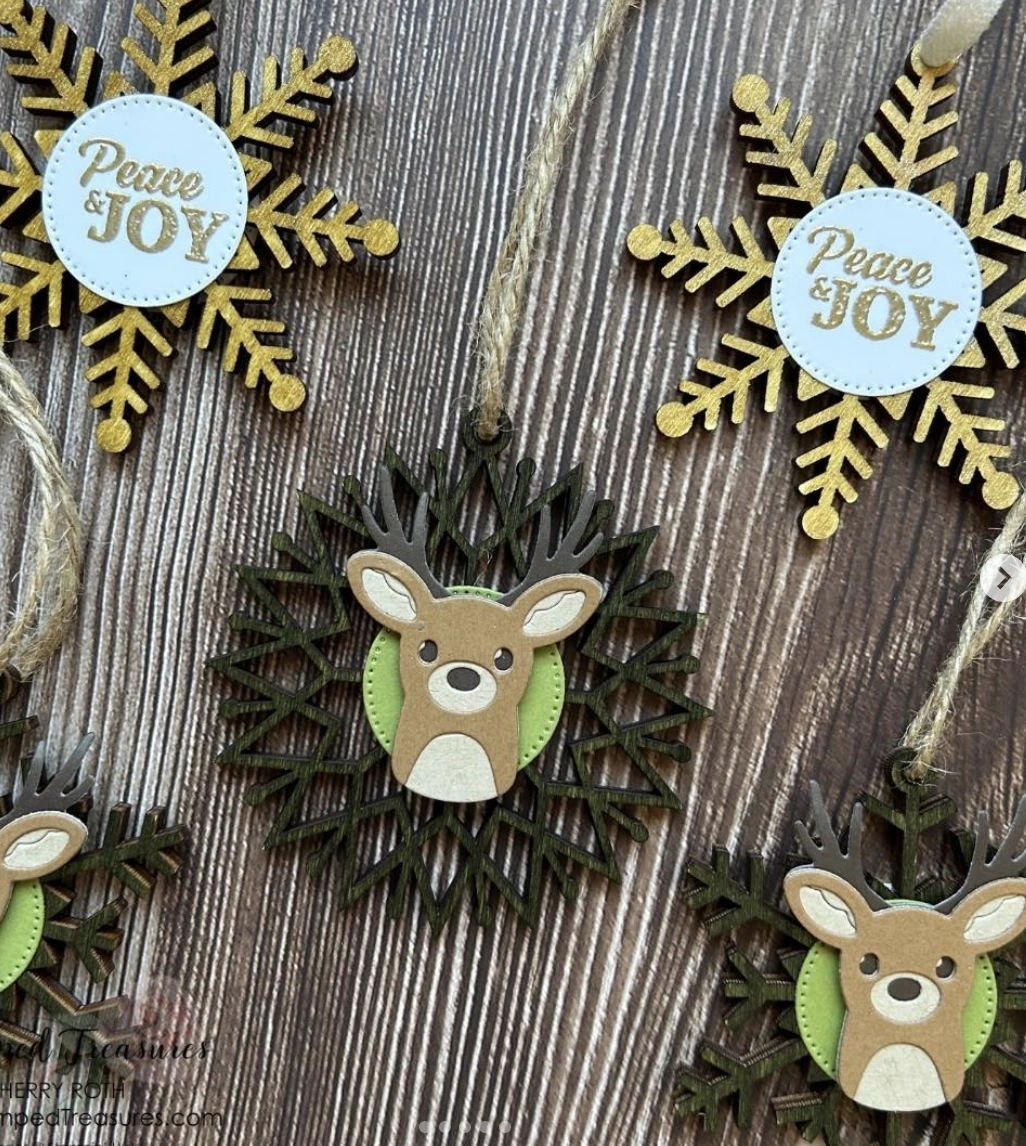 Hand-Painted Pastel Ornament Centerpiece with Pine Accents