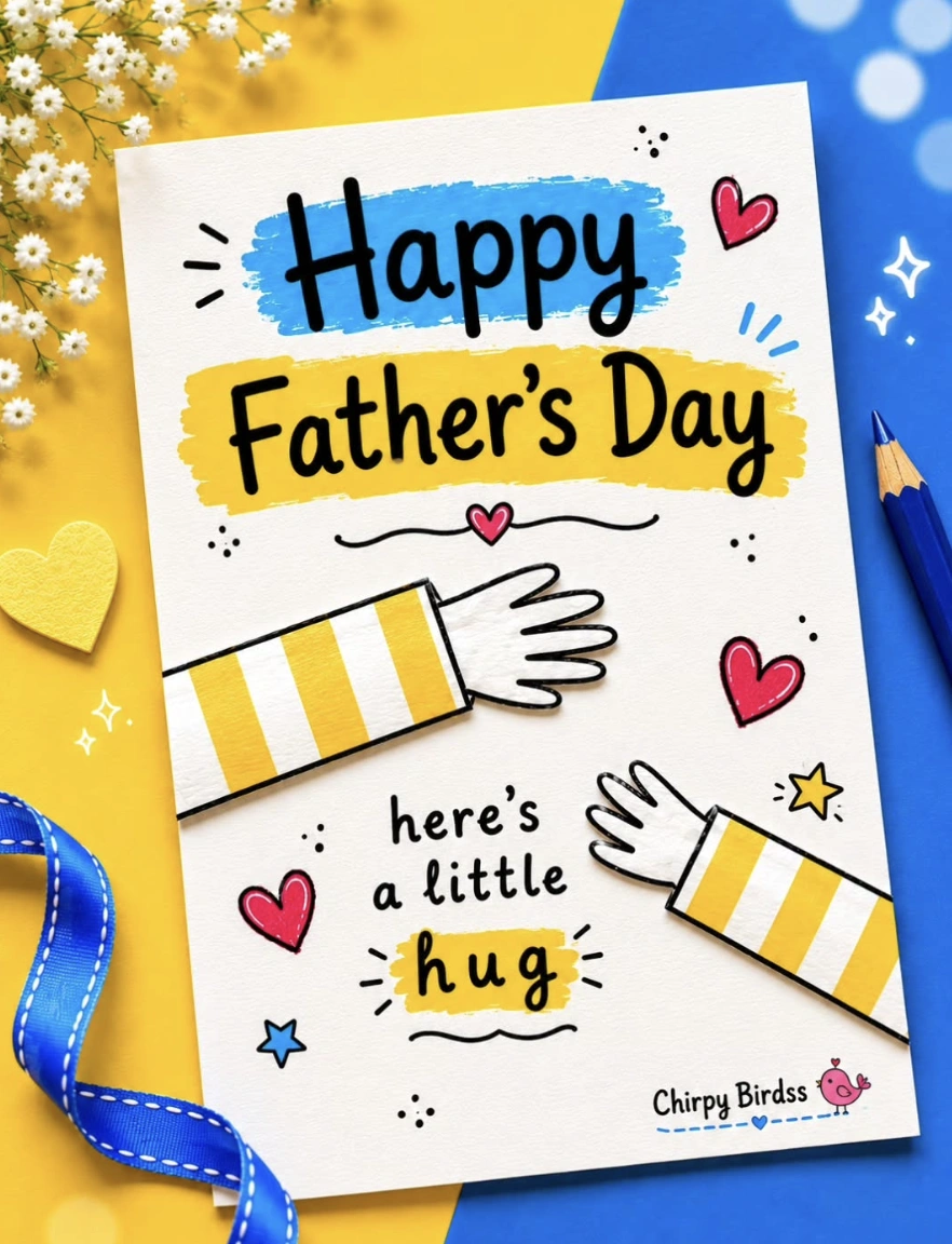 Blue Heart Balloon Card with Child’s Photo