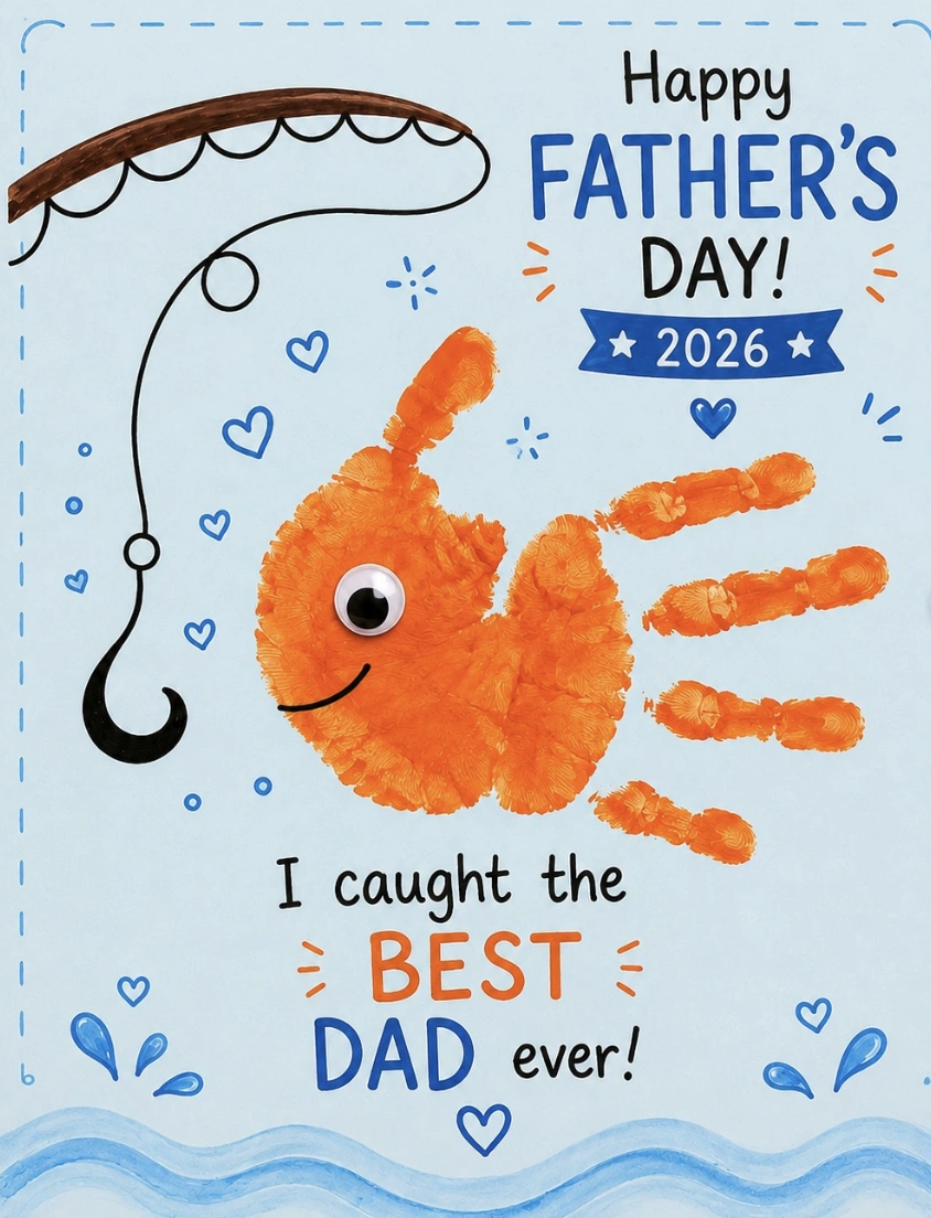 Handprint Golf Course: Sentimental Fathers Day Craft
