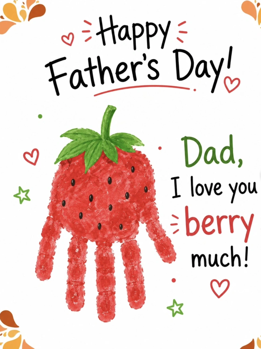 Personalized “Dad, You Make My Heart Bloom” Craft + Handprint Spoon
