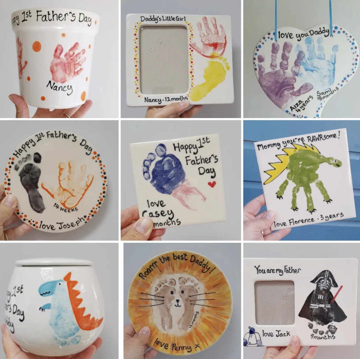 Toddler Footprint Monster Card for Father’s Day