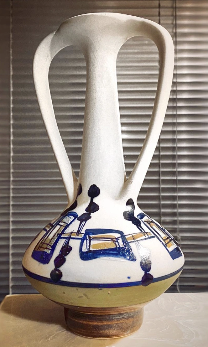Handmade Ceramic Lotion Dispensers with Swirled Detailing