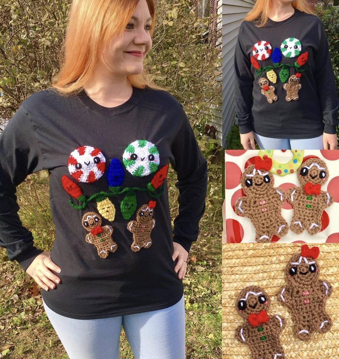 Fully Decorated Christmas Tree Sweater with Present Skirt