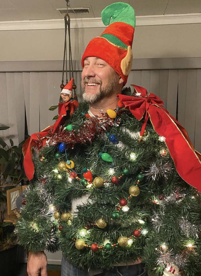 Tree-Shaped Hoodie: The Ultimate Ugly Christmas Sweater Statement