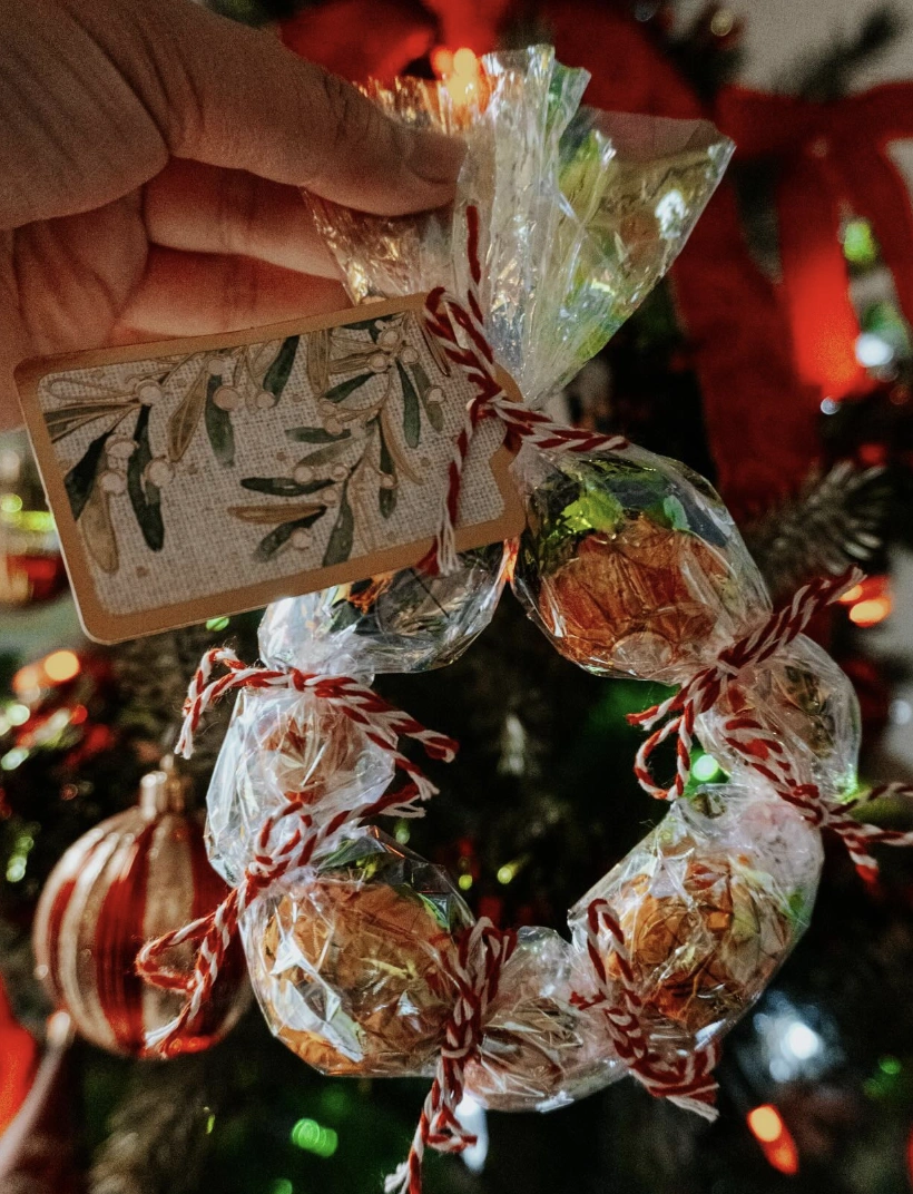 Hand-Painted Bell Ornaments with Snowflake Details