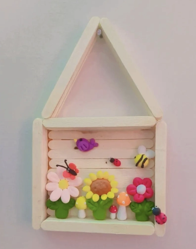 Pastel Rainbow Magnets Made with Foam Clay Crafts