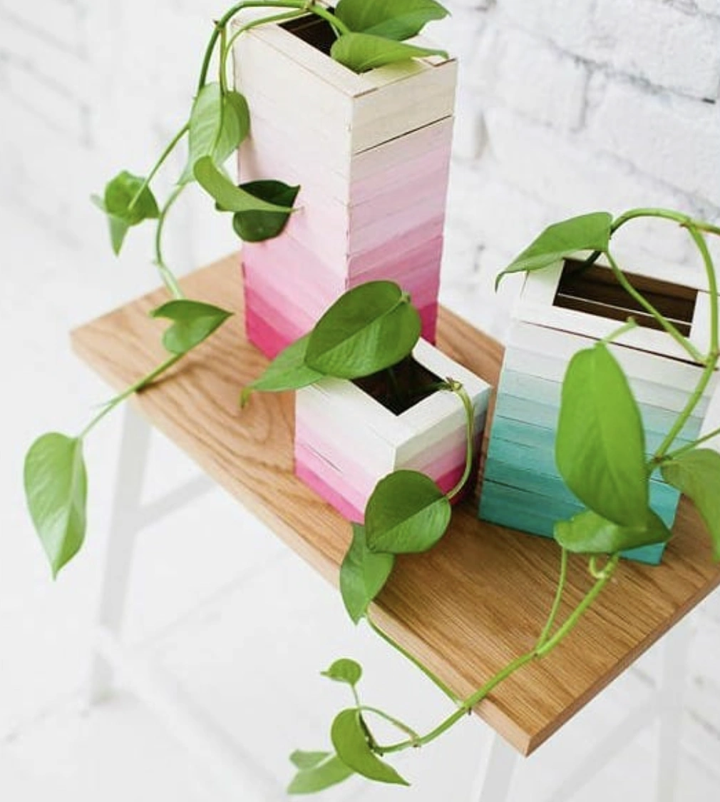 Miniature Farmhouse Doors from Popsicle Sticks with Festive Wreaths