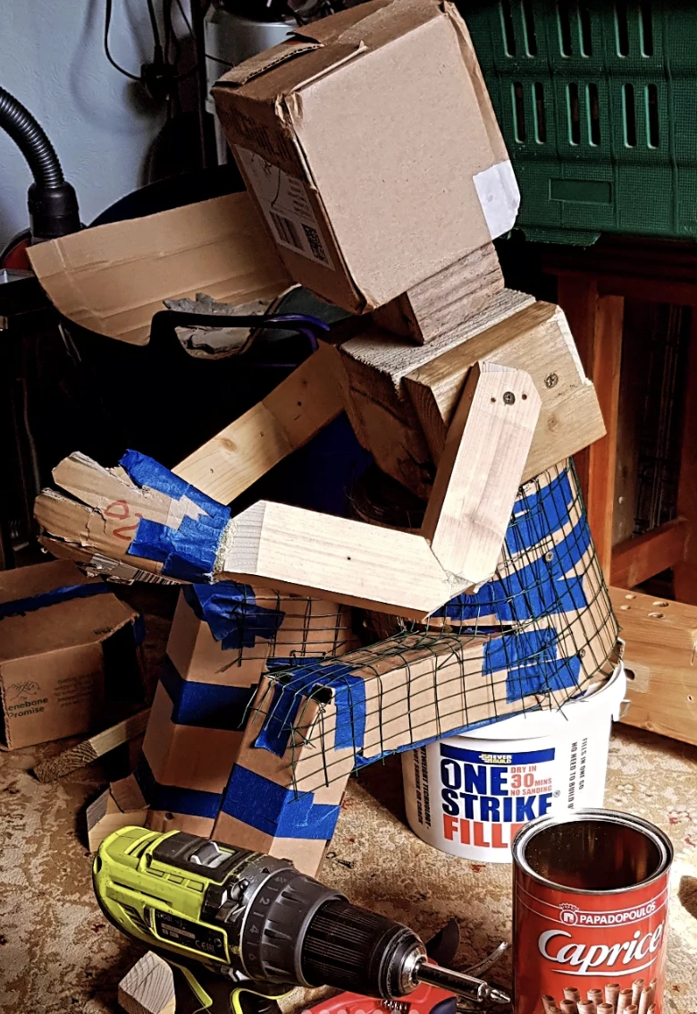 Upcycled Cardboard Camper Van for Miniature Travelers