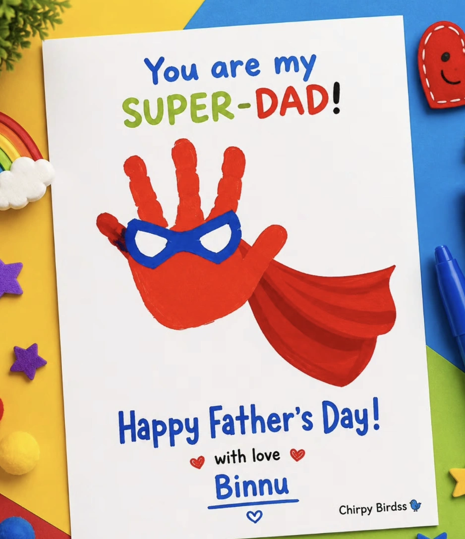 Handprint Pineapple: A Tropical Twist on Father's Day Cards for Kids