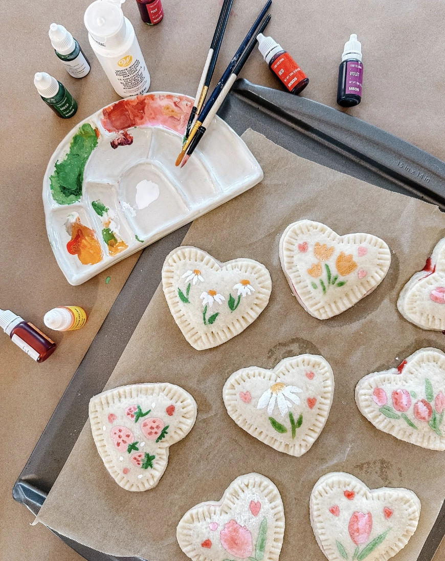 Decorated Cardboard Mailbox for Valentine Love Notes