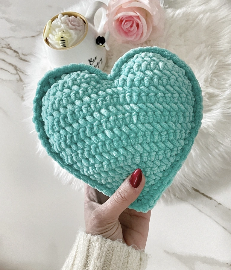 Crochet Red Devil with Heart Tail Plushie