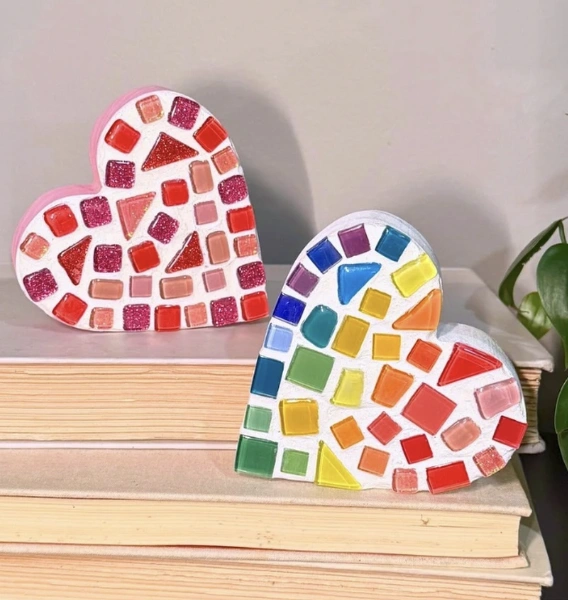 Simple String Art Heart on Paper Plate