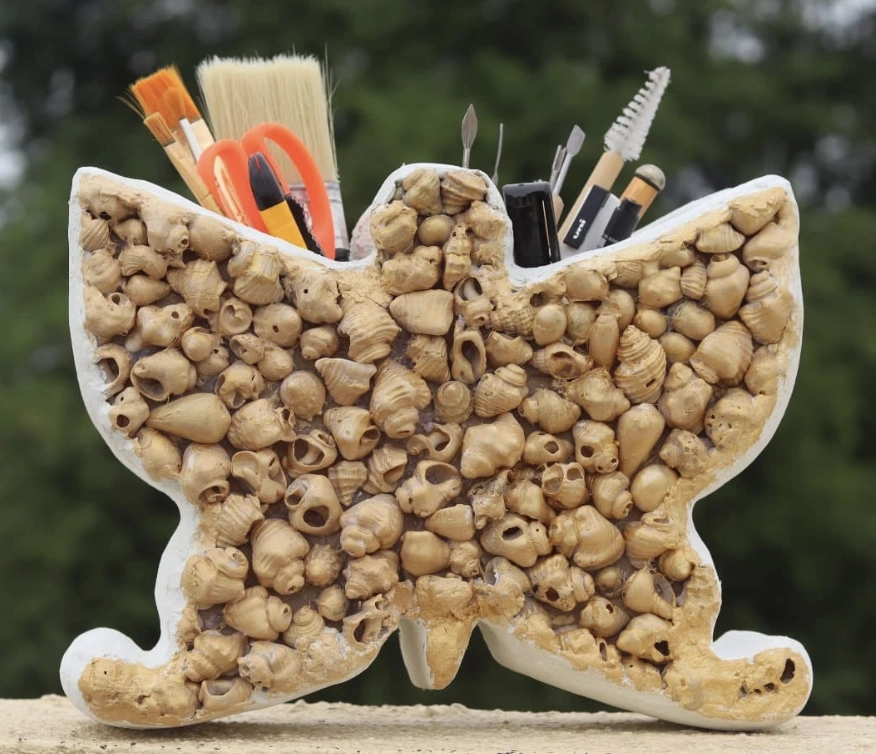 Farewell Flower Cement Coasters