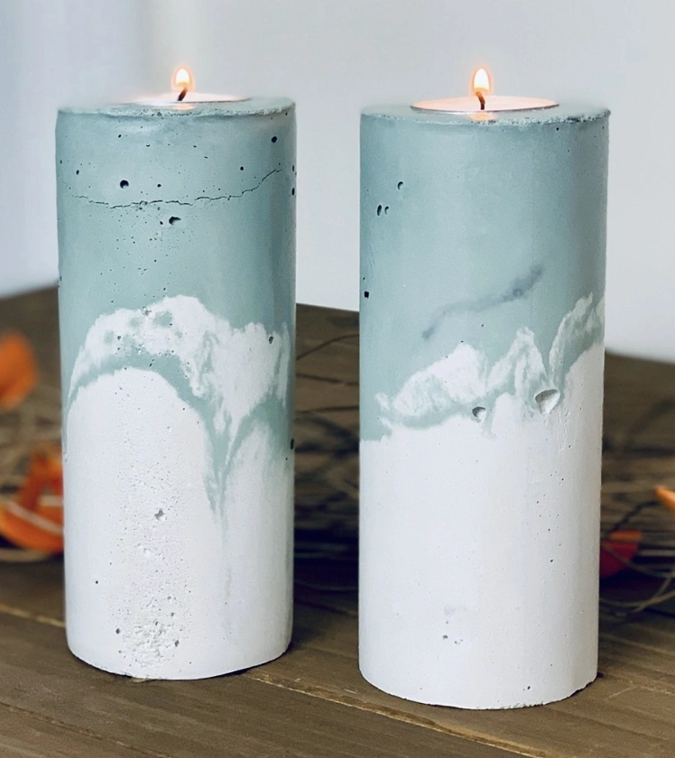 Textured Concrete Bottle with Embossed Faces