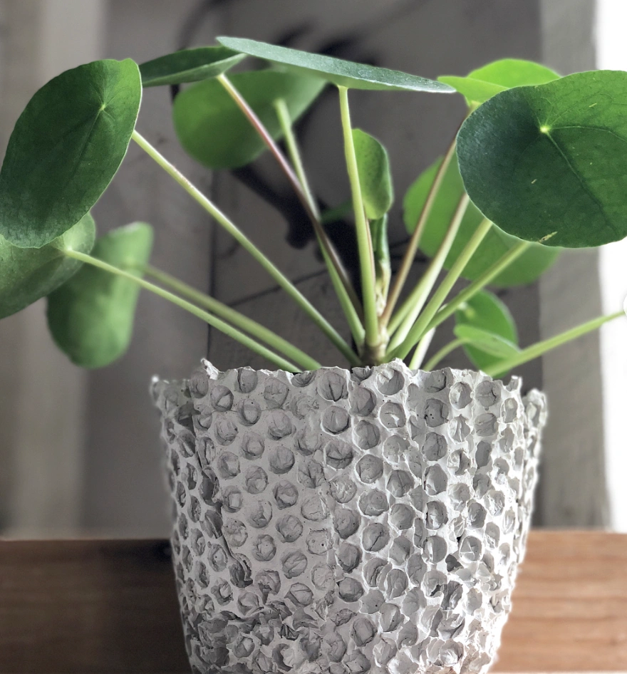 Rustic Chic: Orange & White Cement Candle Holders