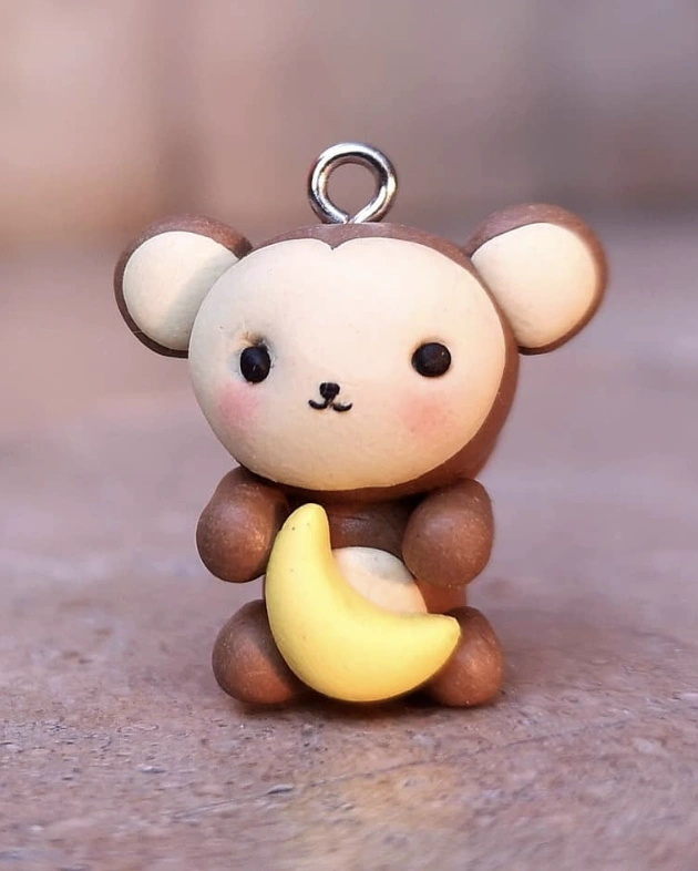 Tiny Handmade Minion Polymer Clay Charms