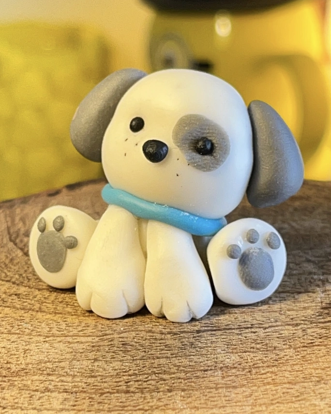 Handmade Clay Charm Keychain: Reindeer, Bear, and Bow